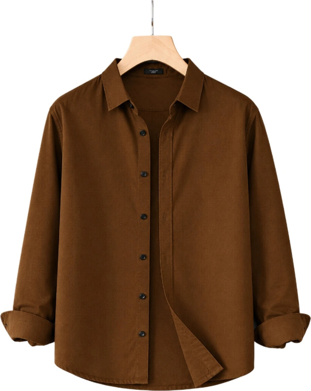 clinch fashion Men Slim Fit Solid Spread Collar Casual Shirt